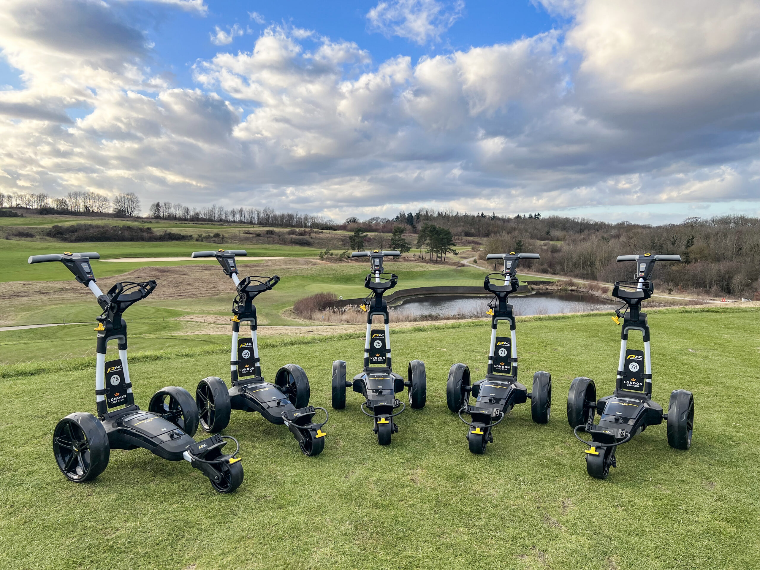 PowaKaddy Rental Trolleys at the London Golf Club